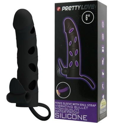 PRETTY LOVE - COPERTURA IN SILICONE CON VIBRAZIONE 15.2 CM - PRETTY LOVE MALE | Lingerie Harness Boutique