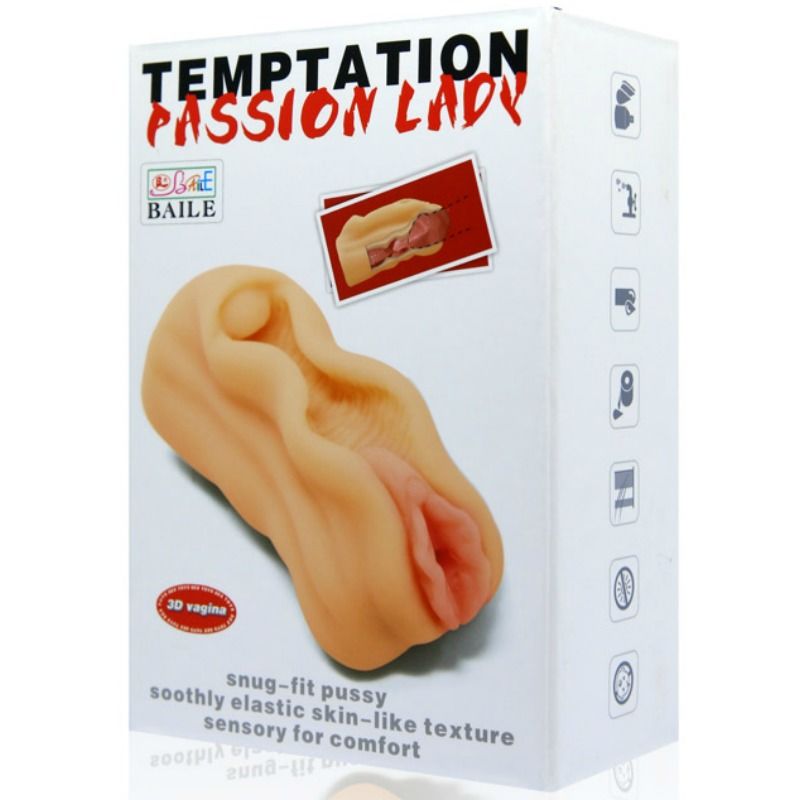 BAILE - MINI MASTURBATORE MASCHILE DESIGN LABBRA VAGINA - BAILE FOR HIM | Lingerie Harness Boutique