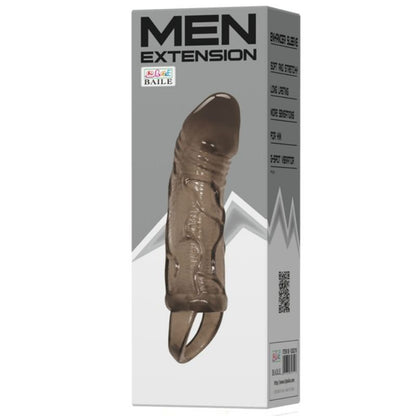 BAILE - COPERTURA ESTENSORE PENE CON CINTURINO PER TESTICOLI NERO 13.5 CM - BAILE FOR HIM | Lingerie Harness Boutique