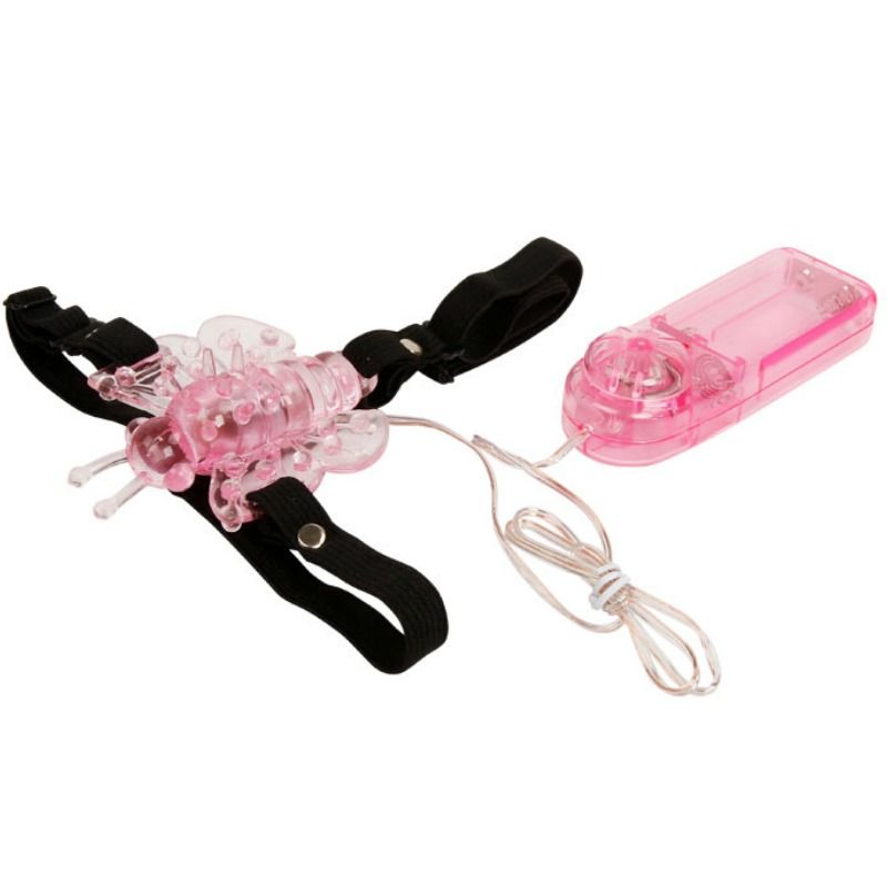 BAILE - IMBRAGATURA CON FARFALLA VIBRANTE A MULTIVELOCIT - BAILE STIMULATING | Lingerie Harness Boutique