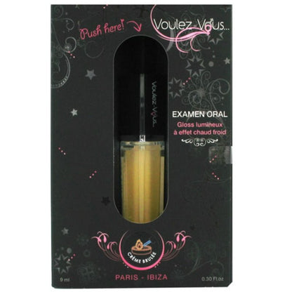 VOULEZ-VOUS - LIGHT GLOSS WITH HOT COLD EFFECT - CRÈME BRULÉE FLAVOUR 10 ML