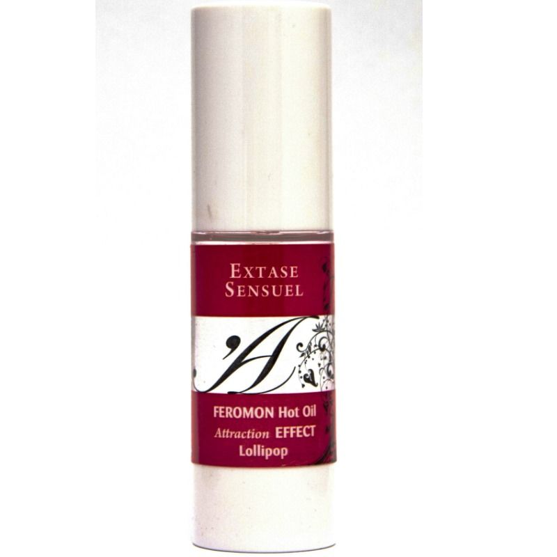 EXTASE SENSUAL - OLIO DA MASSAGGIO EFFETTO RISCALDANTE AI FEROMONI LECCA 30 ML - EXTASE SENSUAL | Lingerie Harness Boutique