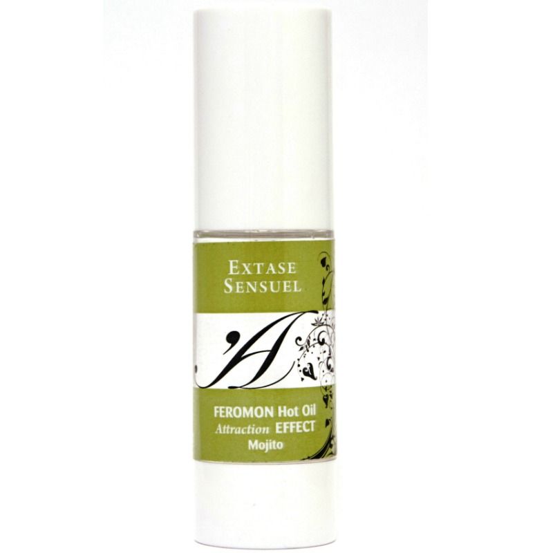 EXTASE SENSUAL - OLIO DA MASSAGGIO EFFETTO CALORE AI FEROMONI DEL MOJITO 30 ML - EXTASE SENSUAL | Lingerie Harness Boutique