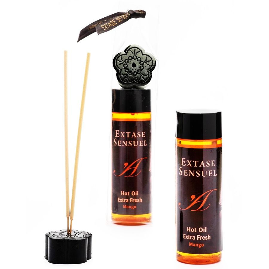 EXTASE SENSUAL - OLIO STIMOLANTE AL MANGO 100 ML - EXTASE SENSUAL | Lingerie Harness Boutique