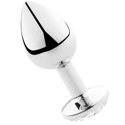 SECRETPLAY - PLUG ANALE TRASPARENTE ALLUMINIO 7CM - SECRETPLAY TOYS | Lingerie Harness Boutique