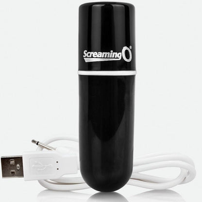 SCREAMING O - VOOOM BLACK RECHARGEABLE VIBRATING BULLET