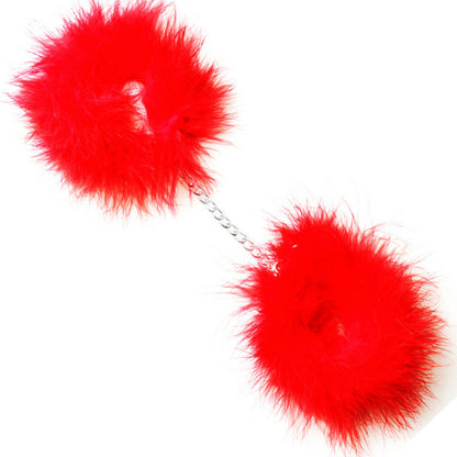 GIOCO SEGRETO - MANETTE MARABOU ROSSO - SECRETPLAY 100% FETISH | Lingerie Harness Boutique