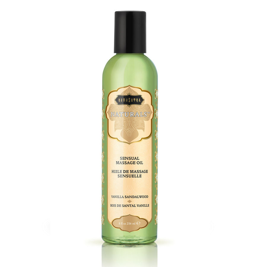 KAMASUTRA - OLIO DA MASSAGGIO ALLA VANIGLIA CON LEGNO DI SANDALO 236ML - KAMASUTRA COSMETICS | Lingerie Harness Boutique