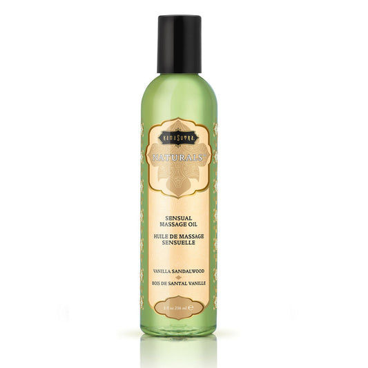 KAMASUTRA - OLIO DA MASSAGGIO ALLA VANIGLIA CON LEGNO DI SANDALO 236ML - KAMASUTRA COSMETICS | Lingerie Harness Boutique