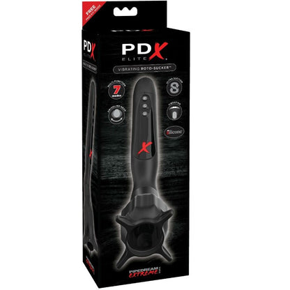 PDX ELITE - STIMOLATORE VIBRANTE CON ASPIRAZIONE ROTO-SUCKER - PDX ELITE | Lingerie Harness Boutique