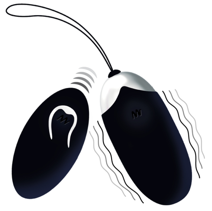 INTENSE - FLIPPY II VIBRATING EGG WITH BLACK REMOTE CONTROL