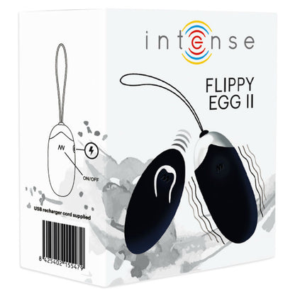 INTENSE - FLIPPY II VIBRATING EGG WITH BLACK REMOTE CONTROL