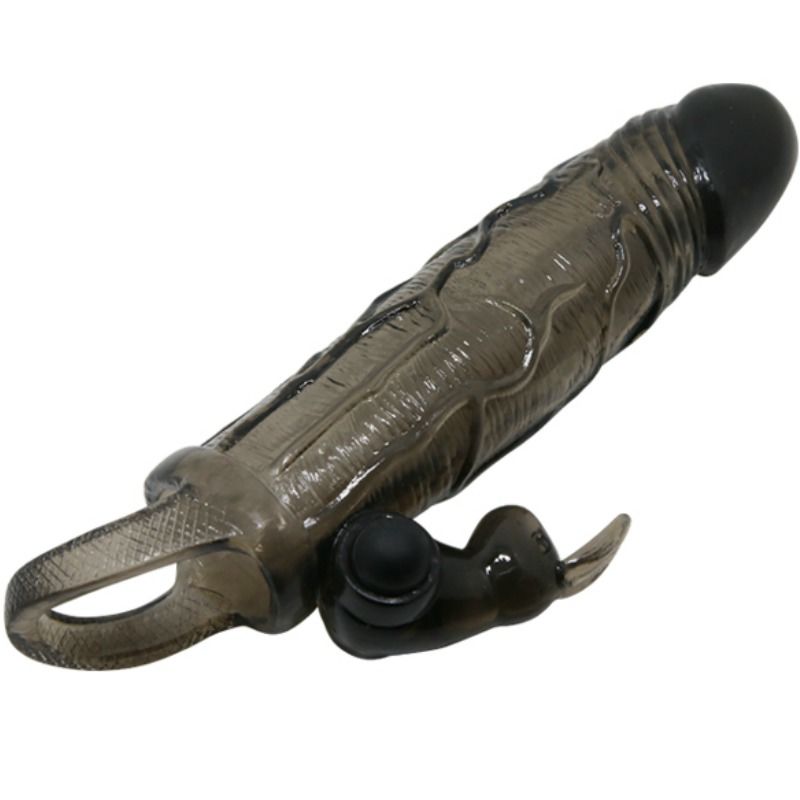 BAILE - COPERTURA PENE UOMO CORAGGIOSO CON CONIGLIO NERO 16.5 CM - BAILE FOR HIM | Lingerie Harness Boutique