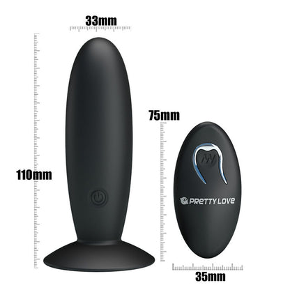 PRETTY LOVE - RECHARGEABLE BUTT PLUG WITH VIBRATION AND CONTROL