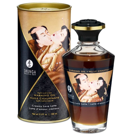 SHUNGA - MASSAGE OIL HEAT EFFECT CREAMY LOVE MILK FLAVOUR 100 ML