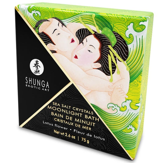 SHUNGA - LOTUS FLAVOURED BATH OR SALTS 75 GR