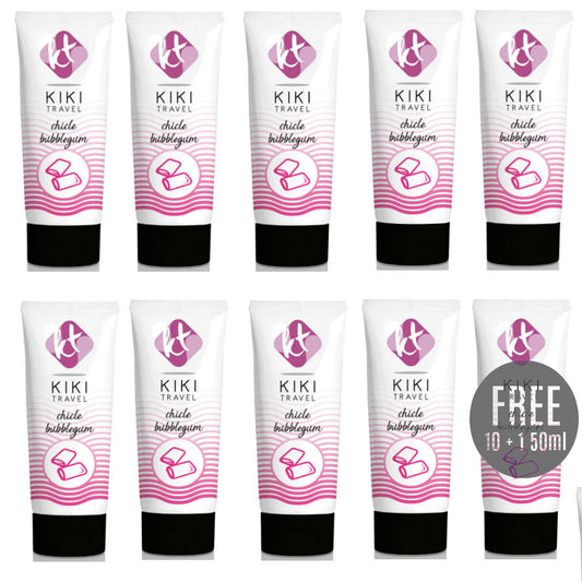 KIKÍ TRAVEL - LUBRIFICANTE GUSTO GUM 50ML 10+1 IN OMAGGIO - KIKÍ TRAVEL | Lingerie Harness Boutique