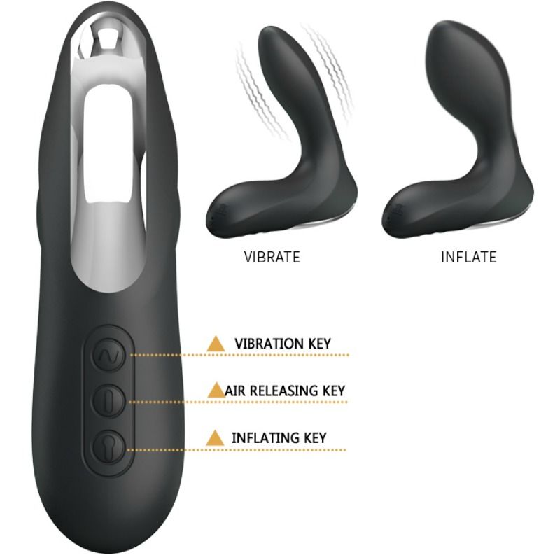 PRETTY LOVE - LEONARD INFLATABLE PROSTATIC MASSAGER WITH VIBRATION