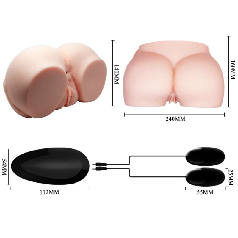 CRAZY BULL - VAGINA E ANO REALISTICI CON VIBRAZIONI - CRAZY BULL | Lingerie Harness Boutique