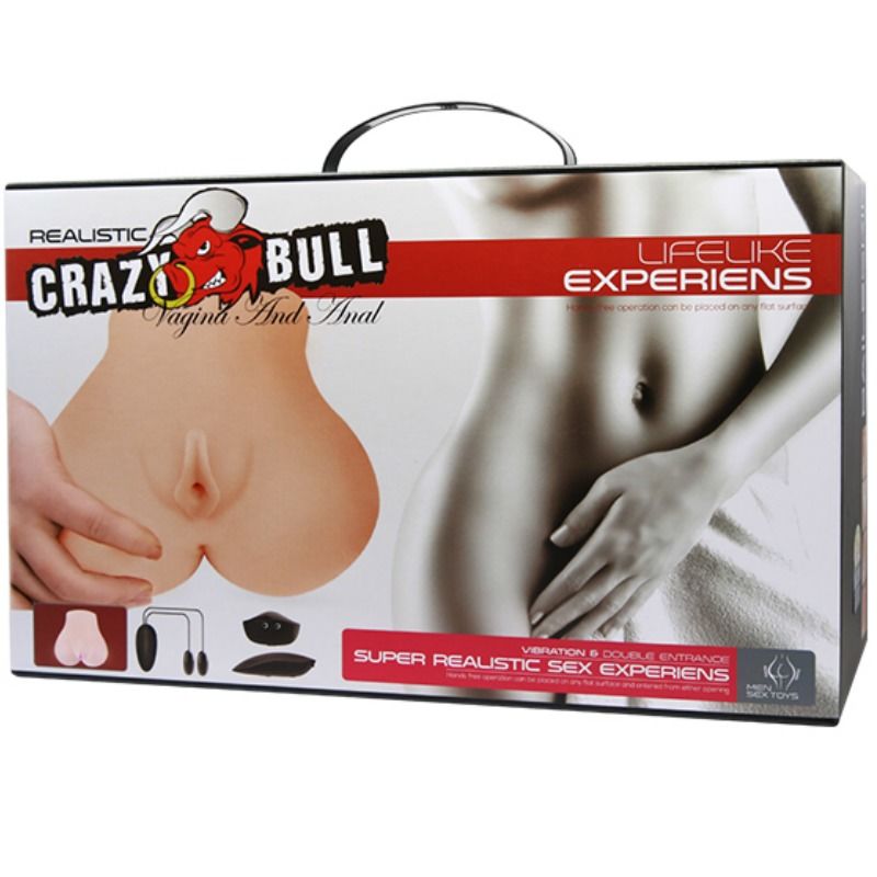 CRAZY BULL - VAGINA E ANO REALISTICI CON VIBRAZIONE POSIZIONE 7 - CRAZY BULL | Lingerie Harness Boutique