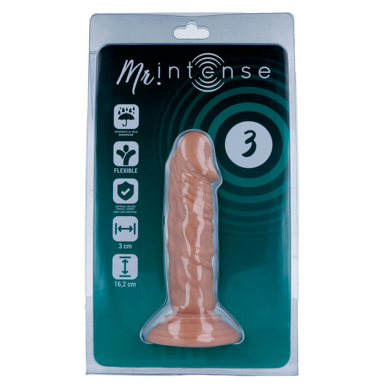 MR INTENSE - 3 PENE REALISTICO 16.2 CM -O- 3 CM - MR. INTENSE | Lingerie Harness Boutique