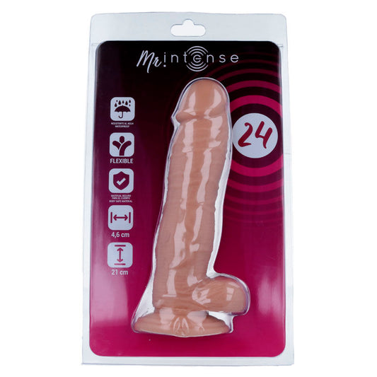 MR INTENSE - 24 PENE REALISTICO 21 CM -O- 4.6 CM - MR. INTENSE | Lingerie Harness Boutique