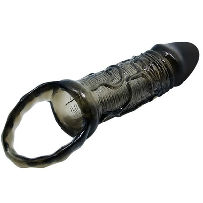 BAILE - COPERTURA ESTENSORE PENE CON CINTURINO PER TESTICOLI NERO 13.5 CM - BAILE FOR HIM | Lingerie Harness Boutique