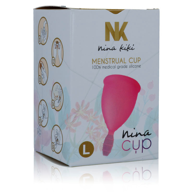 NINA KIKÍ - PINK MENSTRUAL CUP - SIZE L