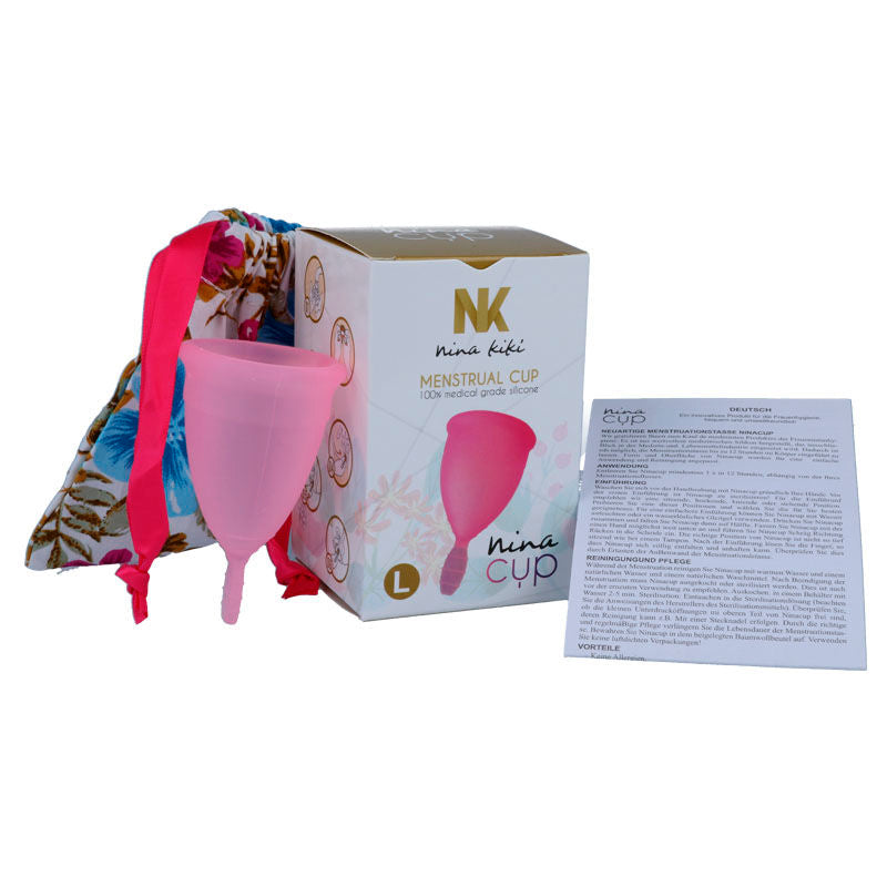 NINA KIKÍ - PINK MENSTRUAL CUP - SIZE L