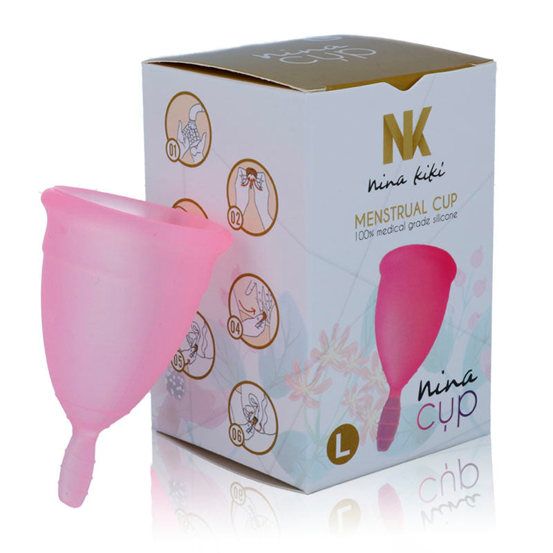 NINA KIKÍ - PINK MENSTRUAL CUP - SIZE L