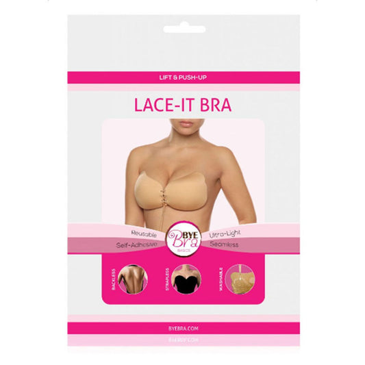 BYE-BRA - LACE-IT PUSH-UP ENHANCEMENT BEIGE CUP B