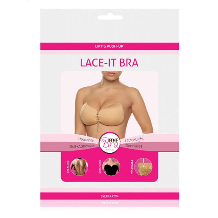 BYE-BRA - LACE-IT PUSH-UP ENHANCEMENT BEIGE CUP C