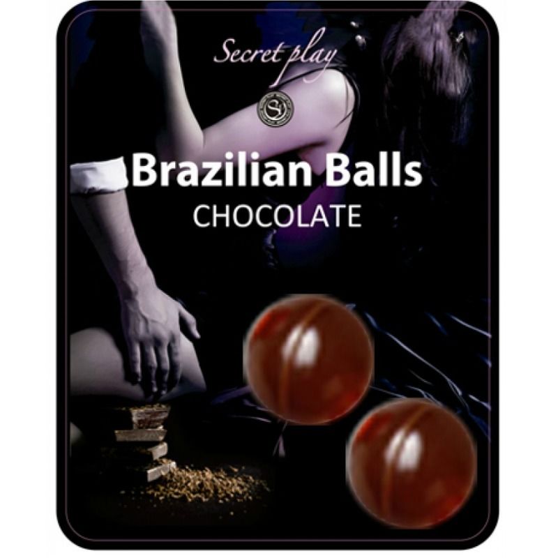 SECRETPLAY - 2 PALLINE BRASILIANE CIOCCOLATO - SECRETPLAY COSMETIC | Lingerie Harness Boutique