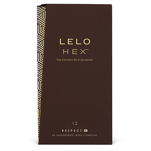 LELO - PRESERVATIVI HEX RESPECT XL CONFEZIONE DA 12 - LELO | Lingerie Harness Boutique