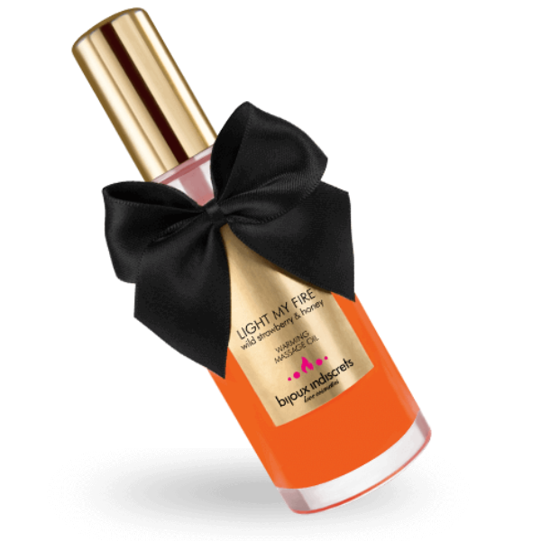BIJOUX - OLIO DA MASSAGGIO EFFETTO CALDO AROMA FRAGOLA - BIJOUX LOVE COSMETIQUES | Lingerie Harness Boutique
