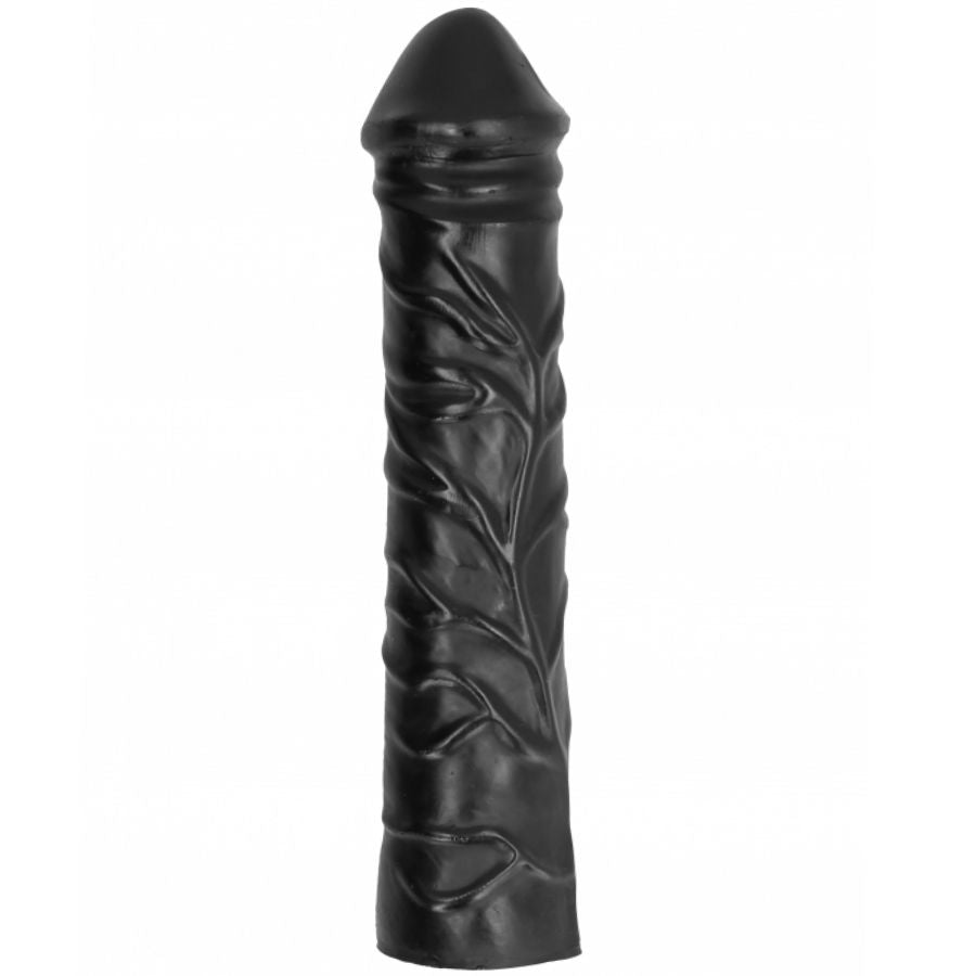 ALL BLACK - GIANT DILDO WITH SOFT FIST 32 CM