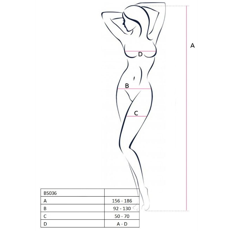 PASSION - WOMAN BS036 BODYSTOCKING BIANCO TAGLIA UNICA - PASSION WOMAN | Lingerie Harness Boutique