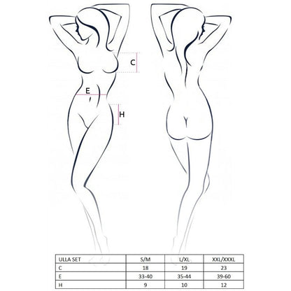 PASSION - SET PASSION - DONNA ULLA TAGLIA L/XL - PASSION WOMAN SETS | Lingerie Harness Boutique