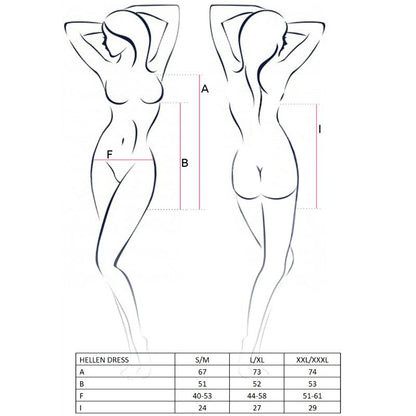 PASSION - DONNA ABITO HELLEN E PERIZOMA TAGLIA L/XL - PASSION WOMAN SETS | Lingerie Harness Boutique