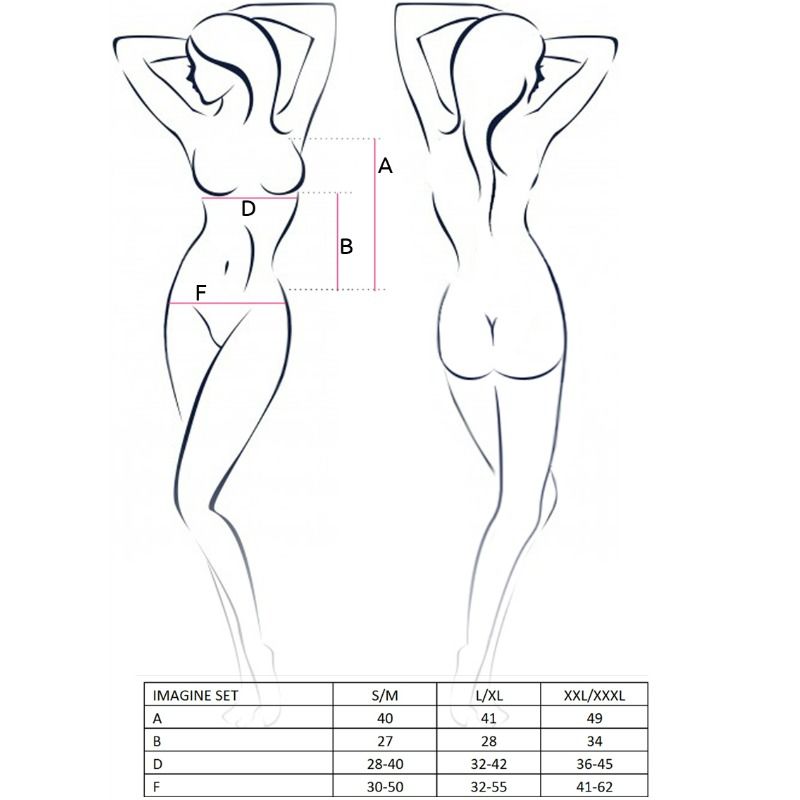 PASSION - SET DONNA IMAGINE TAGLIA L/XL - PASSION WOMAN SETS | Lingerie Harness Boutique