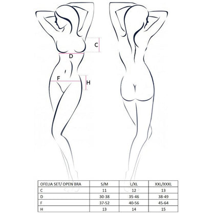 PASSION -SET DONNA OFELIA TAGLIA L/XL - PASSION WOMAN SETS | Lingerie Harness Boutique