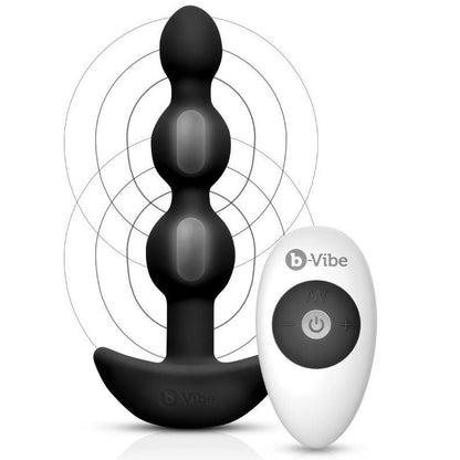 B-VIBE - ANAL REMOTE CONTROL TRIPLET BLACK BEADS