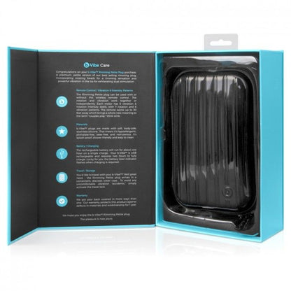 B-VIBE - RIMMING TELECOMANDO PLUG ANALE PETITE NERO - B-VIBE | Lingerie Harness Boutique