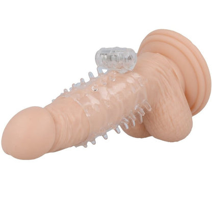 CASUAL LOVE - TRANSPARENT VIBRATOR PENIS COVER WITH RING