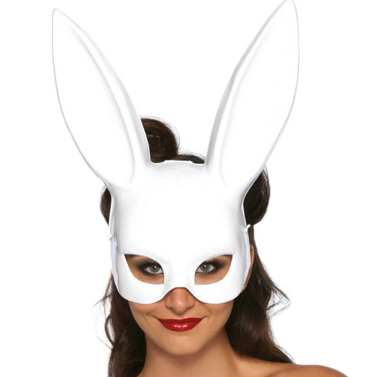 LEG AVENUE - WHITE MASQUERADE RABBIT MASK