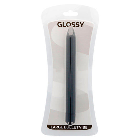 GLOSSY - VIBRATORE SLIM NERO - GLOSSY | Lingerie Harness Boutique