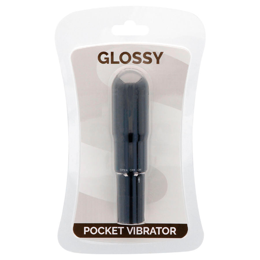 GLOSSY - BLACK POCKET VIBRATOR