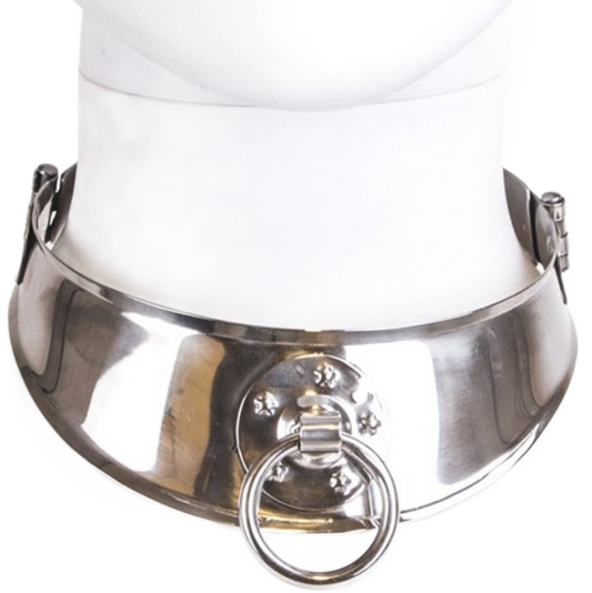 METAL HARD - COLLARE DI TRATTENUTA CON ANELLO - METAL HARD | Lingerie Harness Boutique