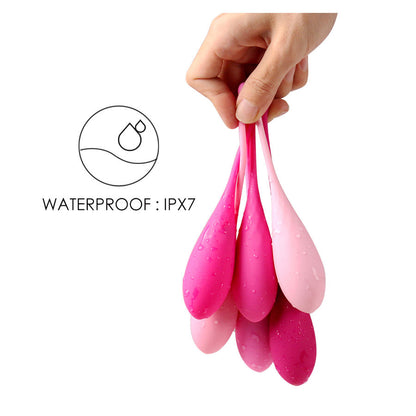 LESLIE - SET PER ALLENAMENTO MUSCOLI PELVICI  KEGEL FIT 6 PEZZI - LESLIE | Lingerie Harness Boutique