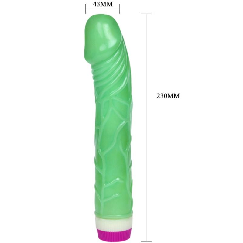 BAILE - VIBRATORE ONDE DI PIACERE 23 CM VERDE - BAILE VIBRATORS | Lingerie Harness Boutique